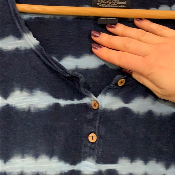 Lucky Brand Blue Tie Dye Top - Picture 4 of 8